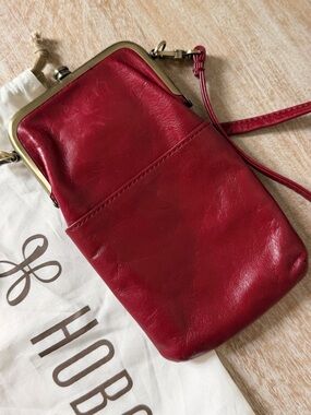 HOBO Red Leather Crossbody